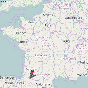 Artix Karte Frankreich