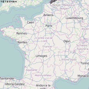 Téteghem Karte Frankreich