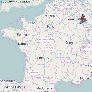 Boulay-Moselle Karte Frankreich