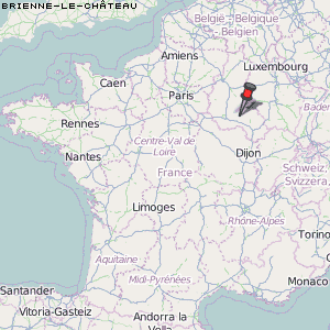 Brienne-le-Château Karte Frankreich