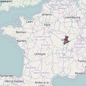 Chagny Karte Frankreich