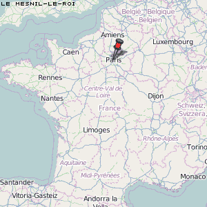 Le Mesnil-le-Roi Karte Frankreich