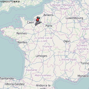 Vimoutiers Karte Frankreich