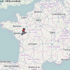 La Séguinière Karte Frankreich