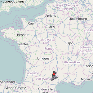 Roquecourbe Karte Frankreich