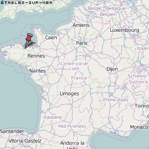 Étables-sur-Mer Karte Frankreich