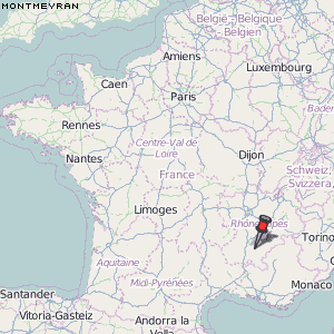 Montmeyran Karte Frankreich