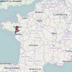 Saint-Lyphard Karte Frankreich