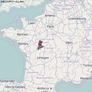 Jaunay-Clan Karte Frankreich