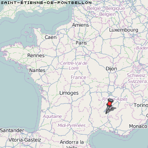 Saint-Étienne-de-Fontbellon Karte Frankreich