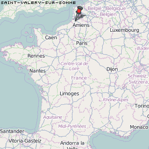 Saint-Valery-sur-Somme Karte Frankreich