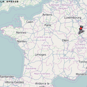 La Bresse Karte Frankreich
