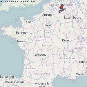 Avesnes-sur-Helpe Karte Frankreich