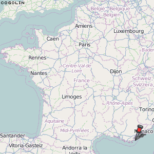Cogolin Karte Frankreich