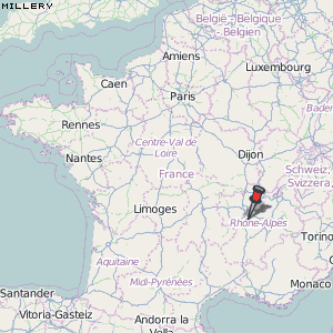 Millery Karte Frankreich