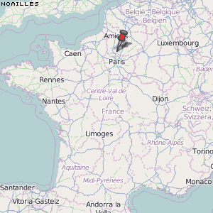Noailles Karte Frankreich