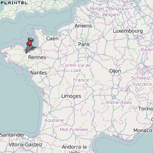 Plaintel Karte Frankreich