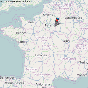 Boissy-le-Châtel Karte Frankreich