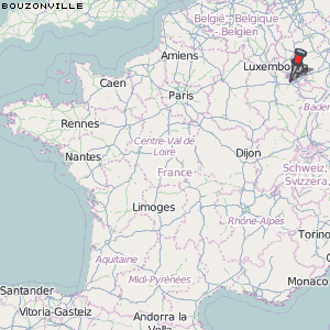 Bouzonville Karte Frankreich