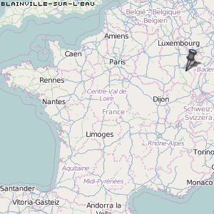 Blainville-sur-l'Eau Karte Frankreich