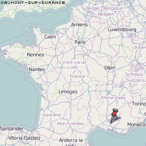 Caumont-sur-Durance Karte Frankreich