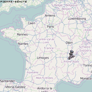 Pierre-Bénite Karte Frankreich