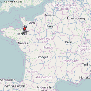 L'Hermitage Karte Frankreich