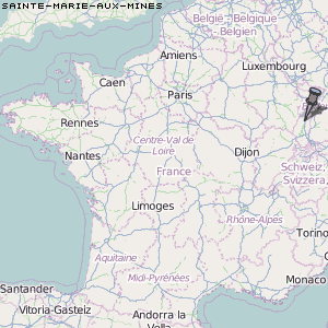 Sainte-Marie-aux-Mines Karte Frankreich