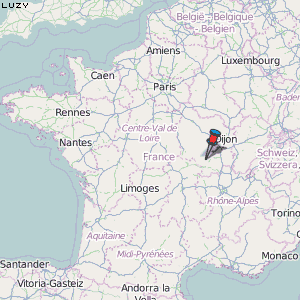 Luzy Karte Frankreich