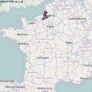 Houppeville Karte Frankreich