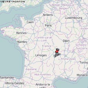 Veyre-Monton Karte Frankreich