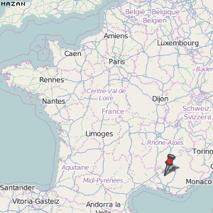 Mazan Karte Frankreich