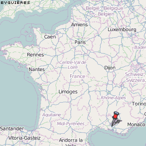 Eyguières Karte Frankreich