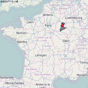Saint-Lyé Karte Frankreich