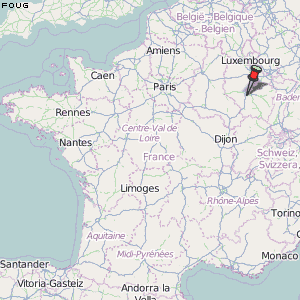 Foug Karte Frankreich