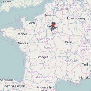 Cerny Karte Frankreich