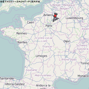 Béthisy-Saint-Pierre Karte Frankreich
