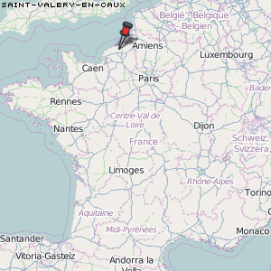 Saint-Valery-en-Caux Karte Frankreich