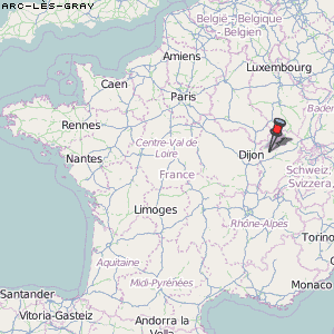 Arc-lès-Gray Karte Frankreich