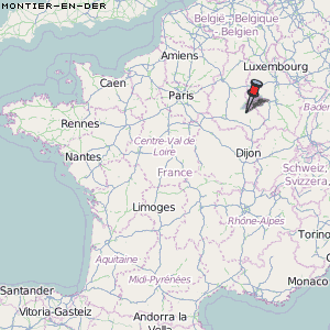 Montier-en-Der Karte Frankreich