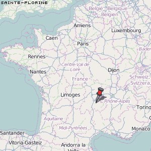 Sainte-Florine Karte Frankreich