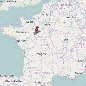 Mulsanne Karte Frankreich