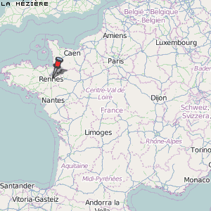 La Mézière Karte Frankreich