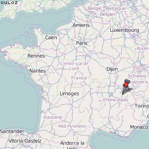 Culoz Karte Frankreich