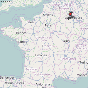 Stenay Karte Frankreich