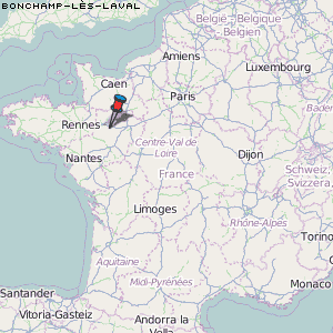 Bonchamp-lès-Laval Karte Frankreich