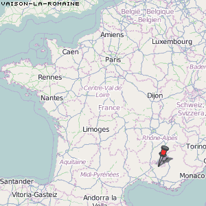Vaison-la-Romaine Karte Frankreich