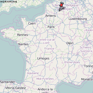 Hornaing Karte Frankreich