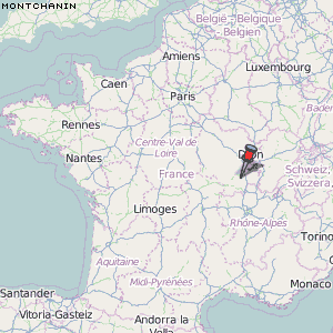 Montchanin Karte Frankreich