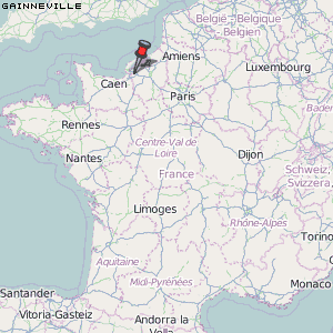 Gainneville Karte Frankreich